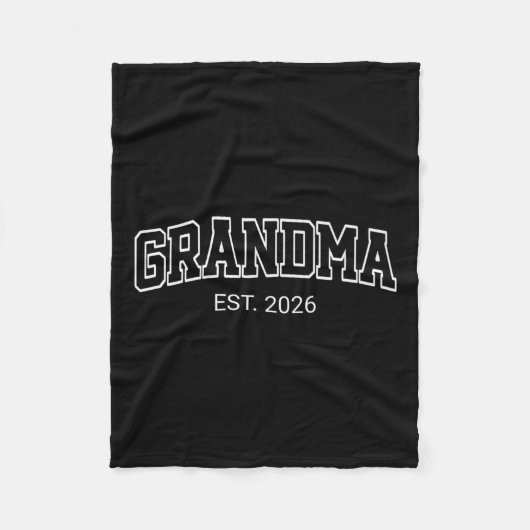 Grandma Est. 2026 1st Time Grandmom To Be Baby Ann Fleece Deken (Voorkant)