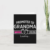 Grandma Est 2026 Promoted To Grandma New Grandma 2 Kaart (Voorkant)