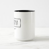 Grandma Est Grandma New Grandmoeder Gigi giften Mok (Midden)