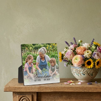 Grandma Est Photo Keepsake Fotoplaat