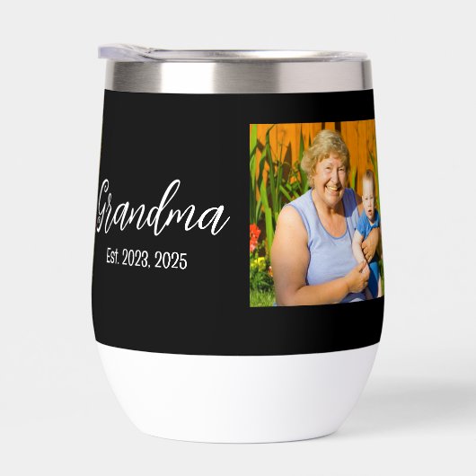 Grandma Est. White script photo (Rechts)