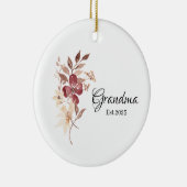 Grandma Est. Year – New Grandma Milestone Keramisch Ornament (Rechts)