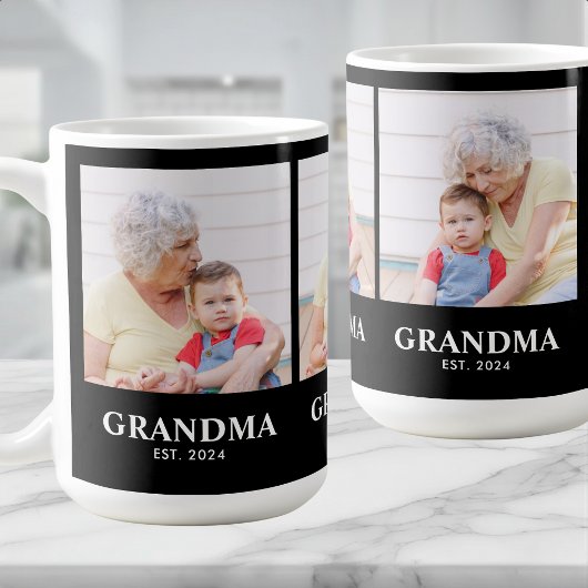 Grandma Established Bold Black 3 Photo Coffee Koffiemok