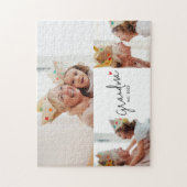 Grandma Established Modern Script 3 Photo Legpuzzel (Verticaal)