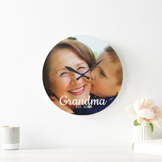 Grandma Established Modern Script Photo Grote Klok (Huis)