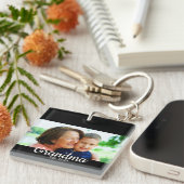 Grandma Established Modern Script Photo  Sleutelhanger (Voorkant Rechts)