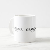 Grandma Established New Grandma Gift Koffiemok (Voorkant links)