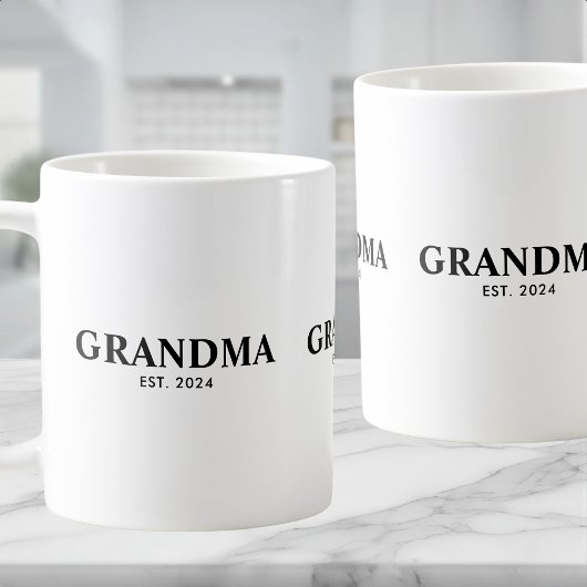 Grandma Established New Grandma Gift Koffiemok