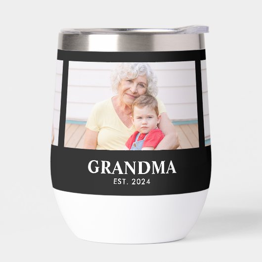 Grandma Established Script Black 3 Photo (Links)