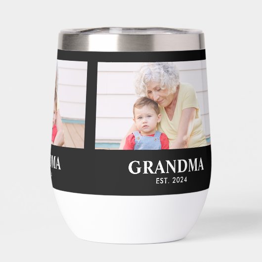 Grandma Established Script Black 3 Photo (Achterkant)