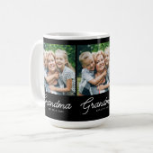 Grandma Established Script Black Photo Koffiemok (Voorkant links)