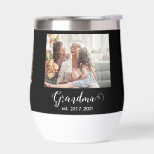Grandma Established Script Gift 3 Photo (Links)
