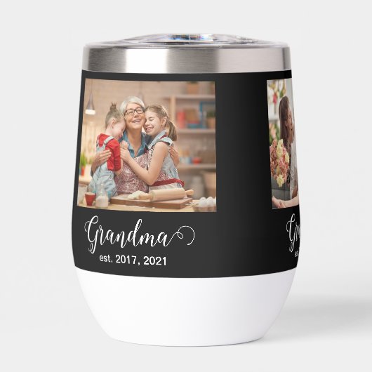 Grandma Established Script Gift 3 Photo (Voorkant)