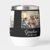 Grandma Established Script Gift 3 Photo (Achterkant)