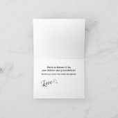 Grandma Established Script Gift 3 Photo Bedankkaart (Binnen)