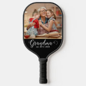 Grandma Established Script Gift Photo Pickleball Paddle (Voorkant)