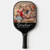 Grandma Established Script Gift Photo Pickleball Paddle (Achterkant)