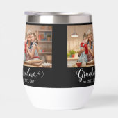 Grandma Established Year Modern White Script Photo (Rechts)