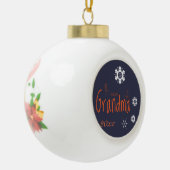 Grandma Evening Snowflakes Word Art Ornament (Links)