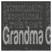 Grandma Extraordinaire Stof (Close Up)