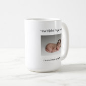 Grandma First Moederdag New Baby Foto Koffiemok (Voorkant rechts)