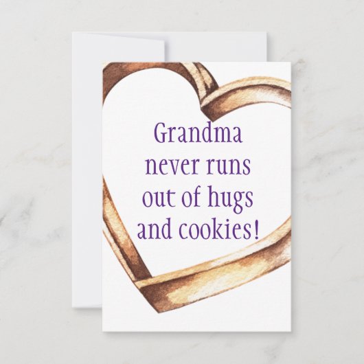 GRANDMA Flat Dank u kaart (Voorkant)