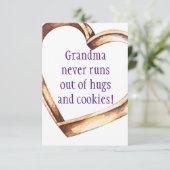 GRANDMA Flat Dank u kaart (Staand voorkant)
