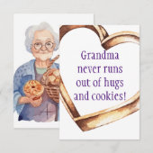 GRANDMA Flat Dank u kaart (Voorkant / Achterkant)
