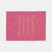 Grandma Fleece Deken (Voorkant (Horizontaal))