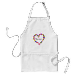 Grandma Floral Heart Schort