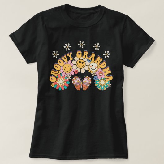 Grandma Flower Shirt, Moederdag Gift T-Shirt (Design voorkant)