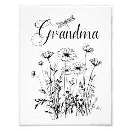 Grandma Foto Afdruk