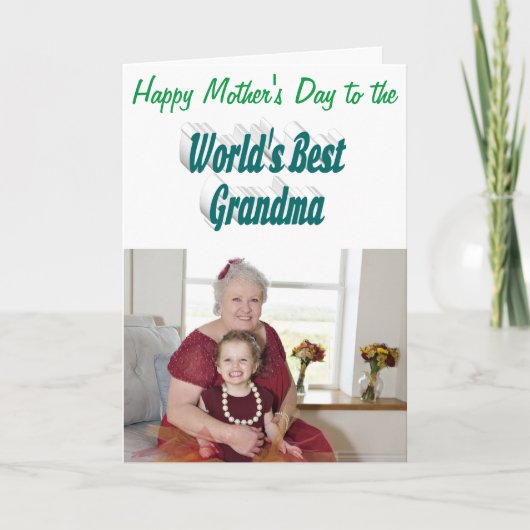 Grandma Fotografie Moederdag Kaart (Voorkant)