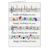Grandma Funny Happy Birthday Song Sheet Music (Voorkant)