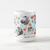 Grandma Garden Colorful Floral Foto Collage Koffiemok (Center)