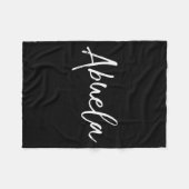 Grandma Gift In Spanish New Grandmother En Epañol  Fleece Deken (Voorkant (Horizontaal))