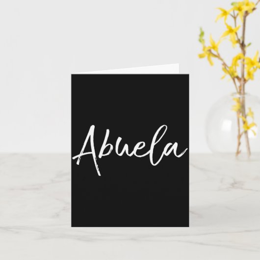 Grandma Gift In Spanish New Grandmother En Epañol  Kaart (Gele Bloem)
