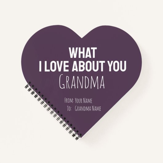 Grandma Gifts Grandmother Keepsake Simple For Her Notitieboek (Voorkant)