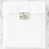 GRANDMA Gifts - Zonnebloem Gepersonaliseerd Ronde Sticker (Tas)