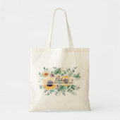 GRANDMA Gifts - Zonnebloem Gepersonaliseerd Tote Bag (Voorkant)
