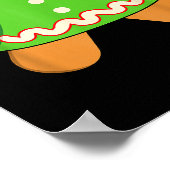 Grandma Gingerbread Man Costume Matching Christmas Poster (Hoek)