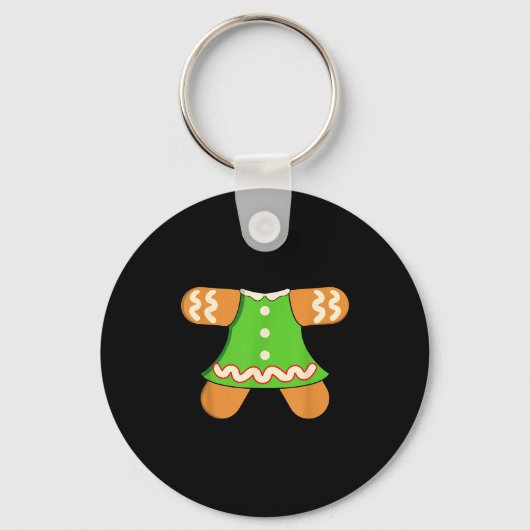 Grandma Gingerbread Man Costume Matching Christmas Sleutelhanger (Voorkant)