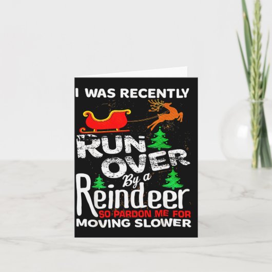 Grandma Got Run Over By A Reindeer Christmas So Pa Kaart (Voorkant)