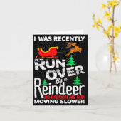 Grandma Got Run Over By A Reindeer Christmas So Pa Kaart (Gele Bloem)
