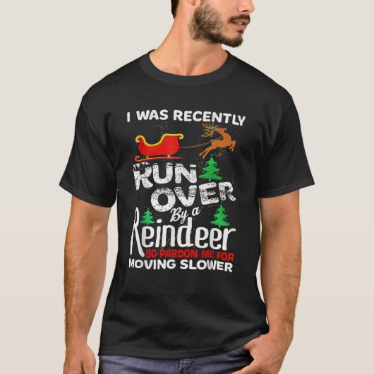 Grandma Got Run Over By A Reindeer Christmas So Pa T-shirt (Voorkant)