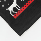 Grandma Got Run Over By A Reindeer Ugly Costume Fu Fleece Deken (Hoek)