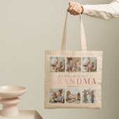 Grandma Grandchildren Family Photo Collage Tote Bag