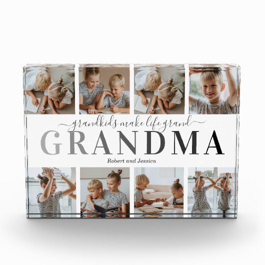 Grandma Grandchildren Photo Block Fotoblokken (Voorkant)