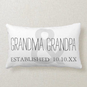 GRANDMA & GRANDPA - Nieuwe Aangepaste datum grooto Kussen