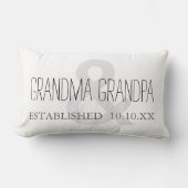 GRANDMA & GRANDPA - Nieuwe Aangepaste datum grooto Kussen (Voorkant)